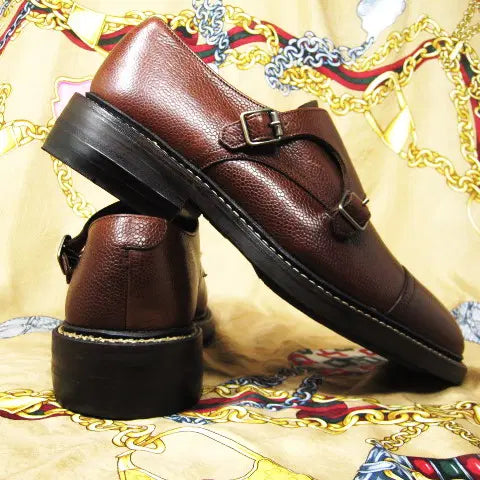 [BUNJANG] Loake Evolution Highgate Men's Dark Brown Calfskin Leather Double Monk Strap Shoes UK 5 (240-245) / 영국명품 로크 EVOLUTION 카프 더블몽크 240 245