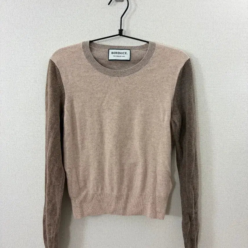 [BUNJANG] Bernice Colorblock Long Sleeve Knit / 베르니스 배색 긴팔 니트 24s