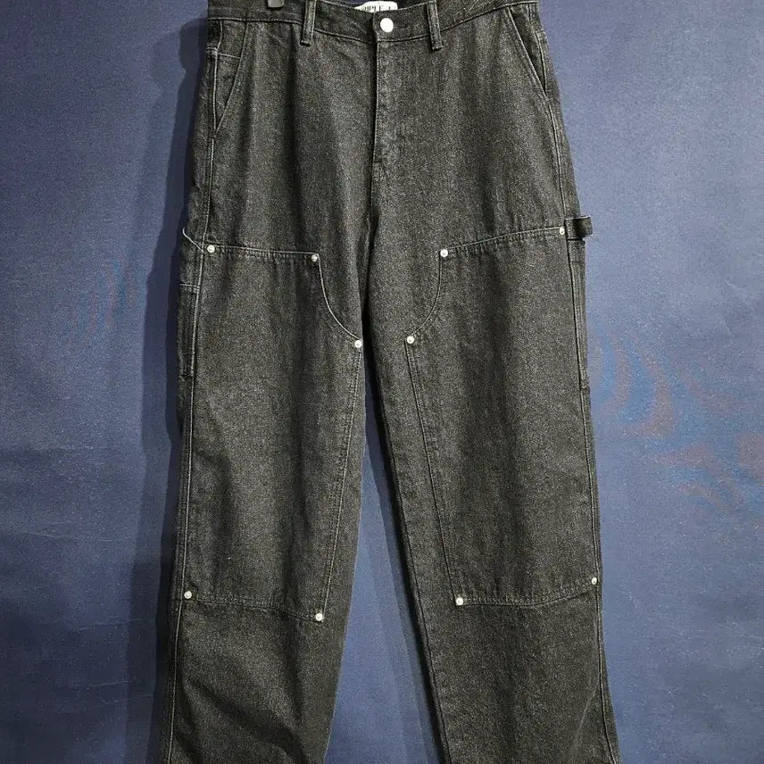 [BUNJANG] TRIPPY J Carpenter Black Men's Denim Pants (Size 30) / 트리플제이 카펜터 블랙 남성 허리 30 데님팬츠