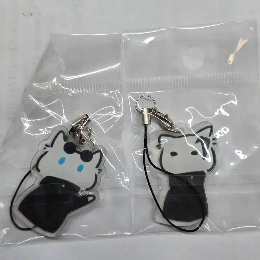 [BUNJANG] Jujutsu Kaisen Gojo & Geto Cat Keychain (Unofficial) / 주술회전 고죠 게토 고양이 키링 (비공식)