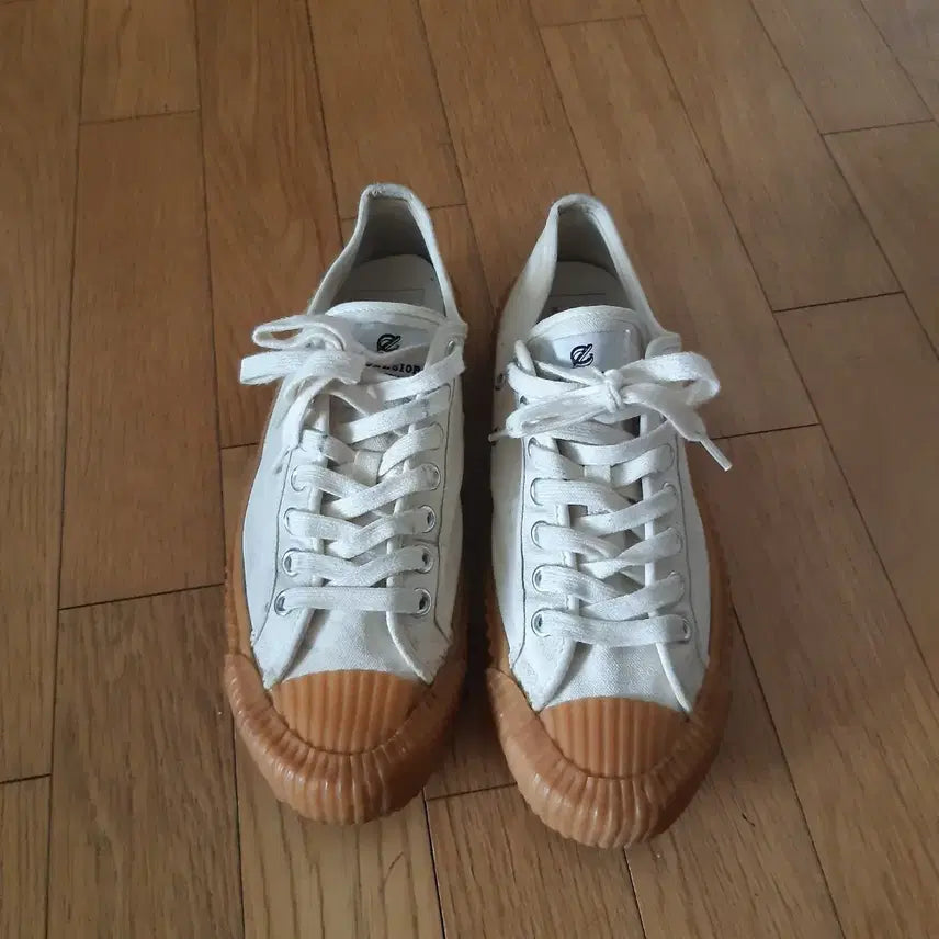 [BUNJANG] Excelsior White Canvas Sneakers Size 270 / 엑셀시오르 화이트 캔버스 스니커즈 270