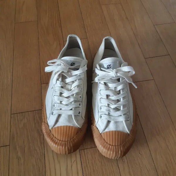 [BUNJANG] Excelsior White Canvas Sneakers Size 270 / 엑셀시오르 화이트 캔버스 스니커즈 270
