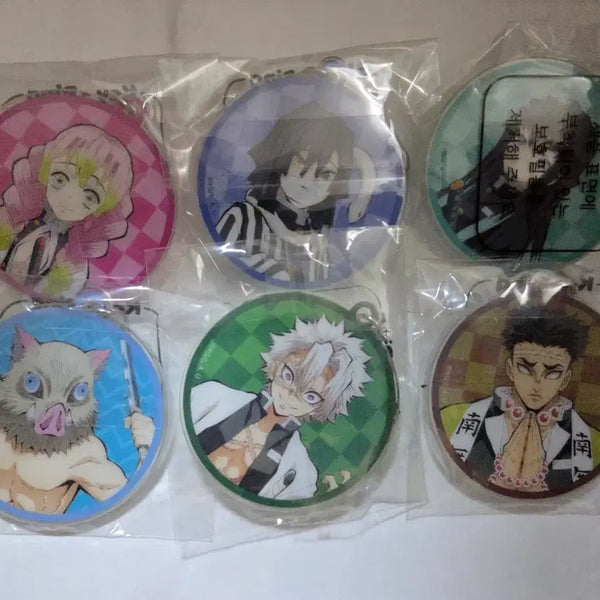 [BUNJANG] Demon Slayer 6종 Keychain Bundle Set (Sealed) / 귀멸의 칼날 키링 6종 일괄판매 (비닐 미개봉)
