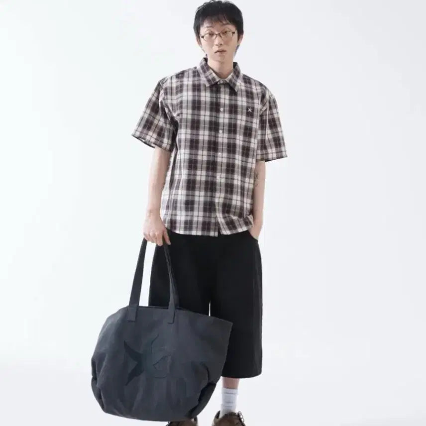 [BUNJANG] The Call-di Brown Check Shirt (Size S) / 더콜디 브라운 체크 셔츠 남방 s/미쏘 비온 에잇세컨즈 김아홉 바온