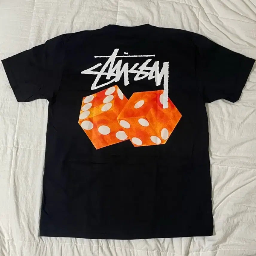 [BUNJANG] Stussy Dice Short Sleeve T-Shirt Black / 스투시 다이스 반팔 블랙 새상품 (S,M,L,XL)