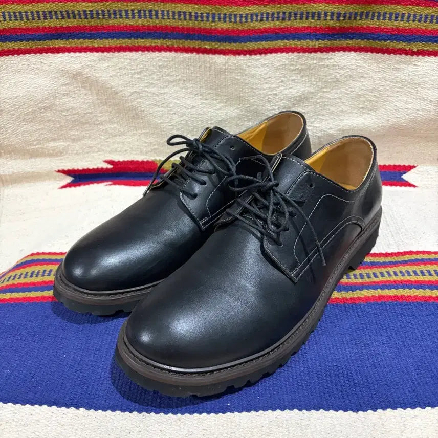 [BUNJANG] Whoop de doo EE Classic Leather Derby Shoes / 훕데두 EE 클래식 레더 더비슈즈