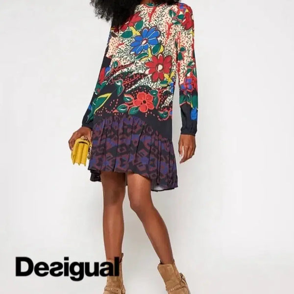 [BUNJANG] Desigual Pattern Print Dress M / [정품] Desigual 데시구알 패턴 프린트 원피스 M