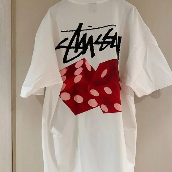 [BUNJANG] Stussy Dice Short Sleeve T-Shirt White / 스투시 다이스 반팔 화이트 새상품 (S,M,L,XL)