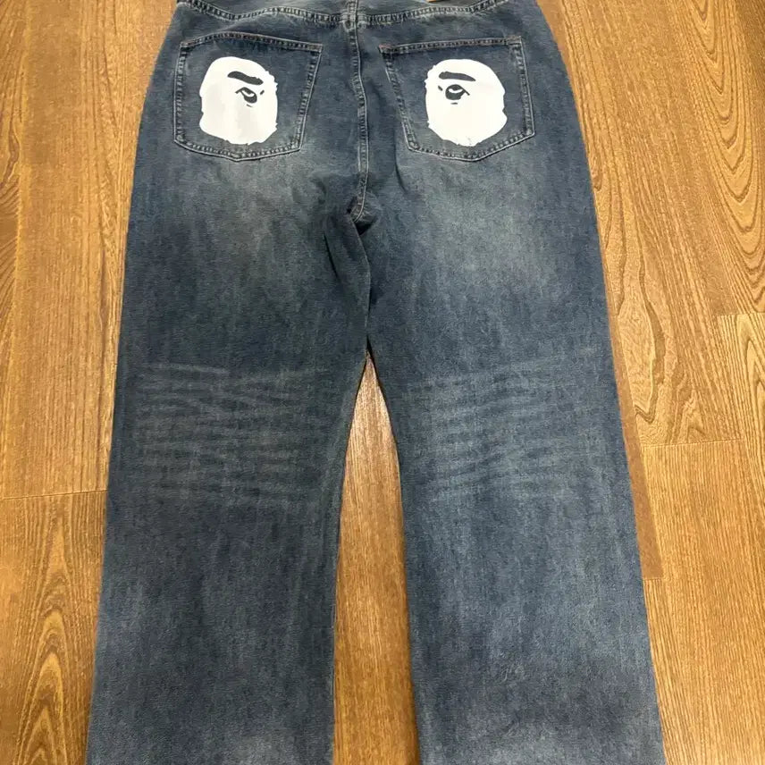 [BUNJANG] Bape Sta Saru Denim Pants XXL / 20s) 베이프스타 사루 데님팬츠 XXL