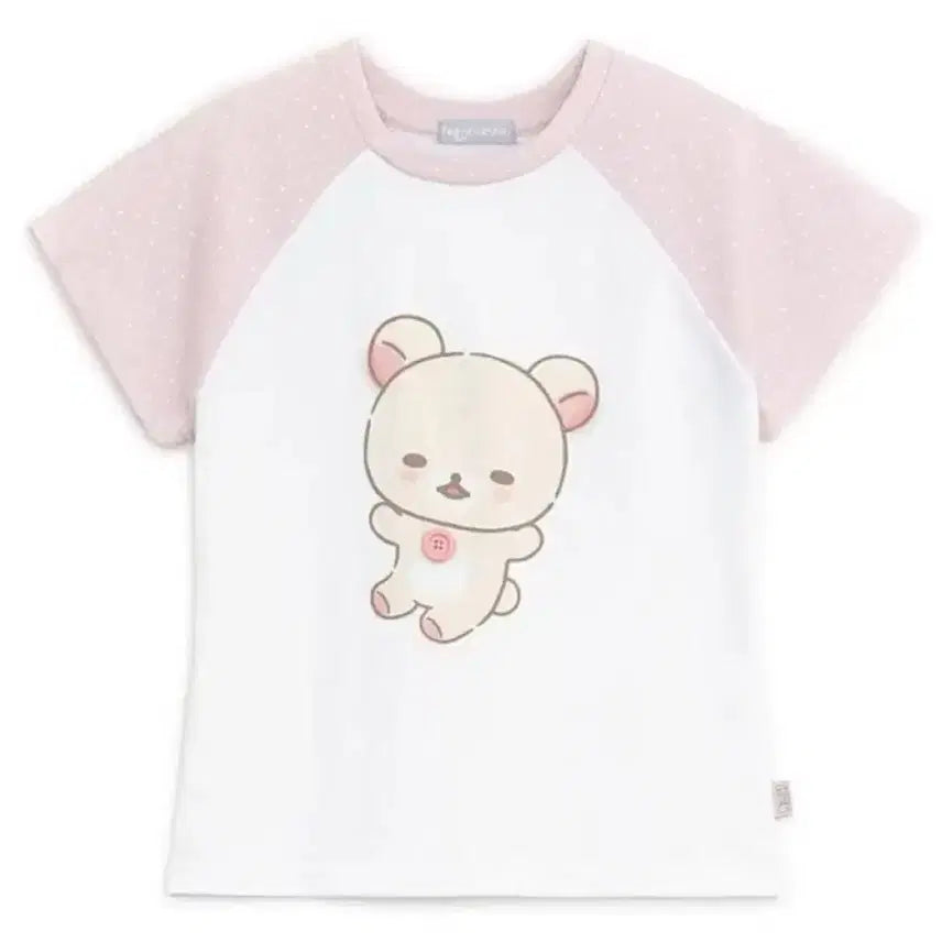 [BUNJANG] HUG YOUR SKIN Rilakkuma Short-Sleeve T-Shirt / 허그유어스킨 코리락쿠마 반팔  티셔츠