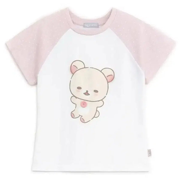 [BUNJANG] HUG YOUR SKIN Rilakkuma Short-Sleeve T-Shirt / 허그유어스킨 코리락쿠마 반팔  티셔츠