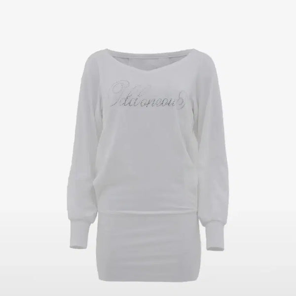 [BUNJANG] ODD ONE OUT Mini Dress with Glitter Logo / 오드원아웃 원피스 드레스