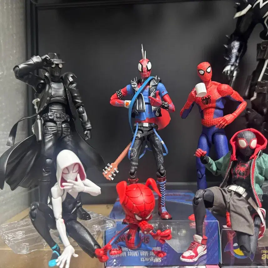 [BUNJANG] Sentinel Spider-Man 5-Figure Bundle Set (Unsealed) / (개봉품)센티넬 스파이더맨 5종 일괄 판매