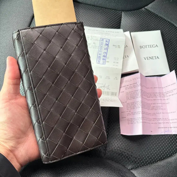 [BUNJANG] Bottega Veneta Bi-Color Intrecciato Long Wallet / 보테가베네타 장지갑 투톤 인트레치아토