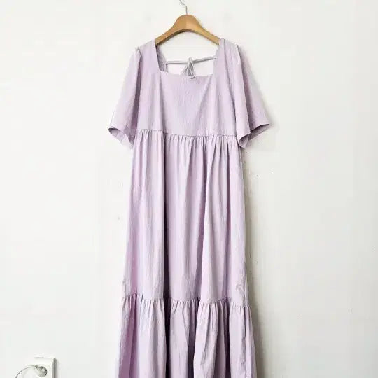 [BUNJANG] Violet Open Back Dress / 바이올렛 원피스