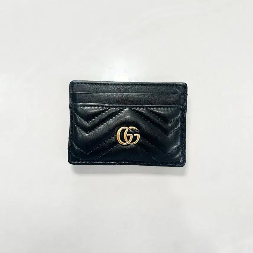 [BUNJANG] Gucci GG Marmont Card Case Black / [S+/정품] 구찌 GG 마몽 카드 케이스 카드지갑 블랙