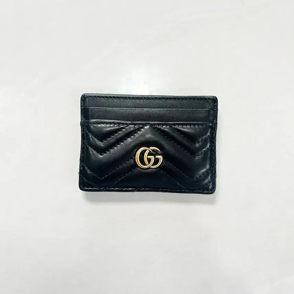 [BUNJANG] Gucci GG Marmont Card Case Black / [S+/정품] 구찌 GG 마몽 카드 케이스 카드지갑 블랙
