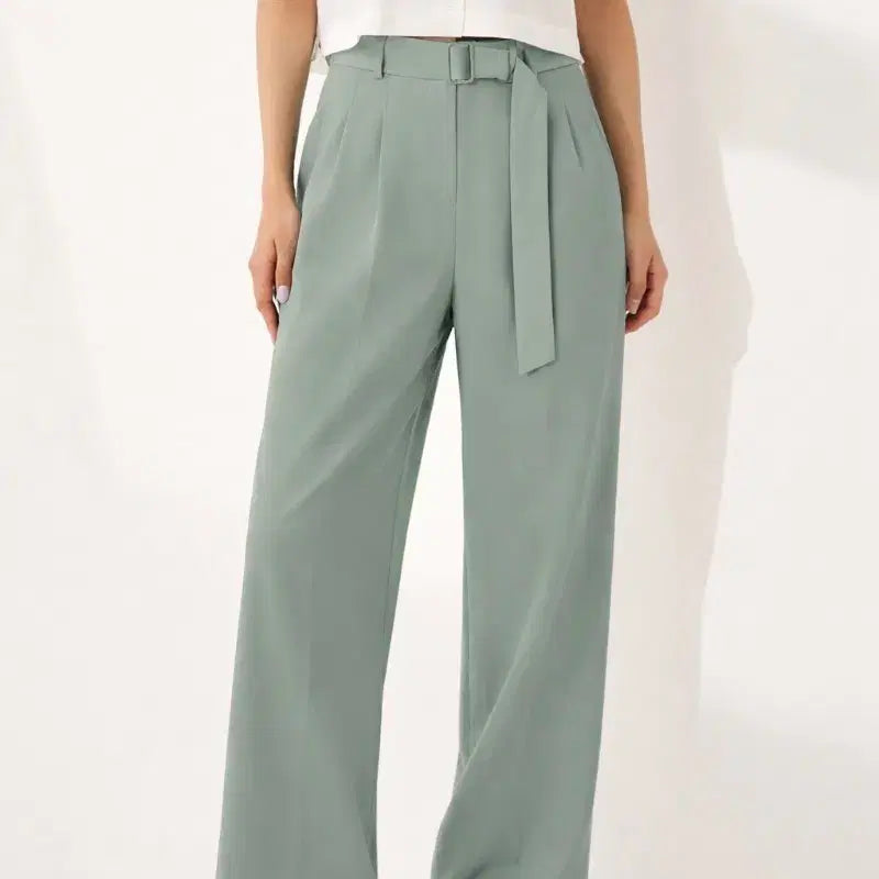 [BUNJANG] Mixxo Belt Set Wide Slacks / 49,900원 새제품) 미쏘 벨트 세트 슬랙스 69