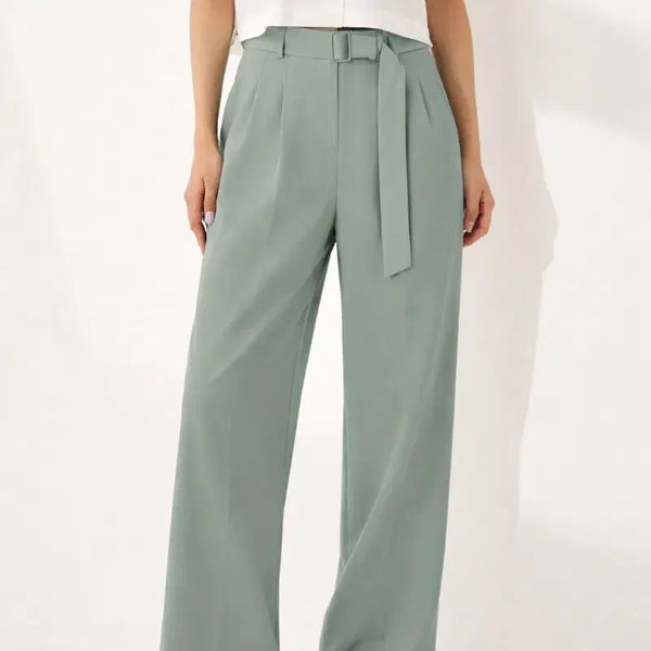[BUNJANG] Mixxo Belt Set Wide Slacks / 49,900원 새제품) 미쏘 벨트 세트 슬랙스 69