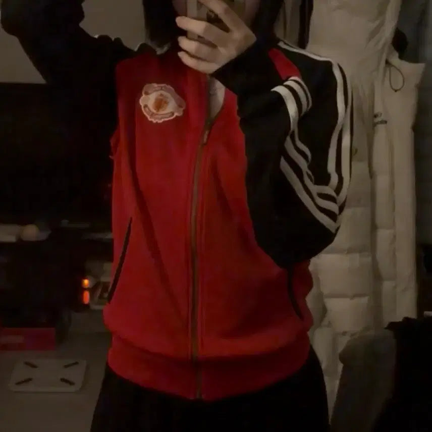 [BUNJANG] Manchester United Training Track Top Red / 맨체스터 유나이티드 트랙탑 레드
