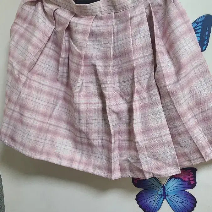 [BUNJANG] Pink Japanese School Skirt / 핑크색 일본교복 치마