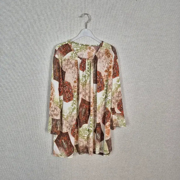 [BUNJANG] Paisley Pattern Blouse / (#88,99추천)빅사이즈  왕스판 패턴 블라우스