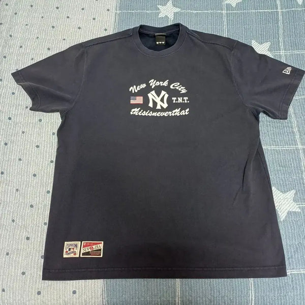 [BUNJANG] Thisisneverthat MLB New Era New York Yankees T-Shirt / 디스이즈네버댓 MLB 뉴에라 뉴욕양키스 반팔티셔츠 L