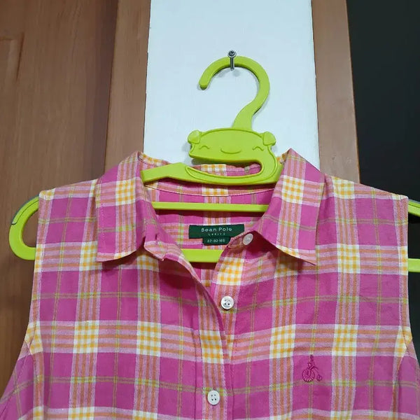 [BUNJANG] Beanpole Check Sleeveless Dress / 빈폴 체크 원피스