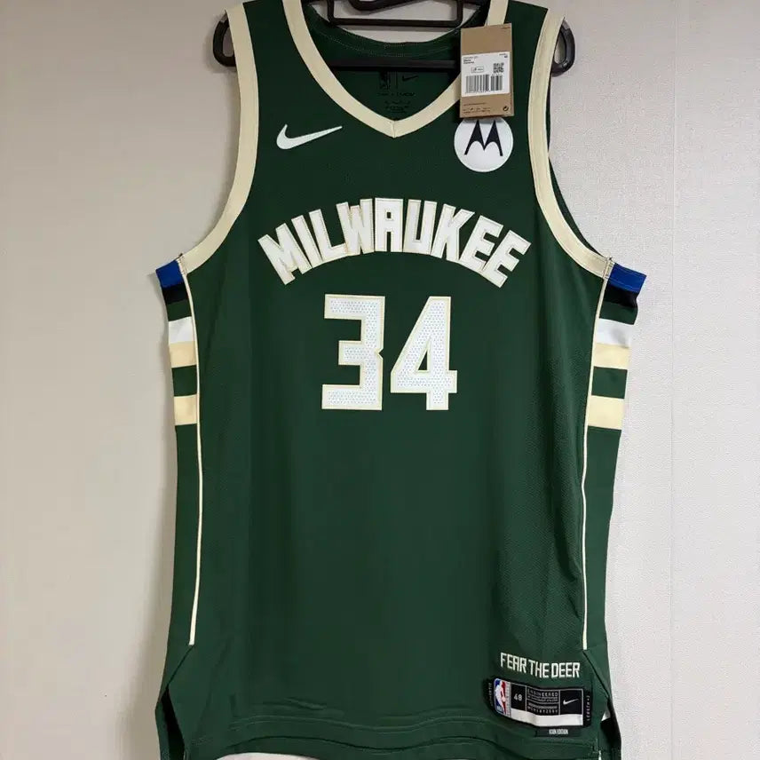 [BUNJANG] Milwaukee Bucks Giannis Antetokounmpo Authentic Swingman Jersey / NBA 밀워키 벅스 야니스 아데토쿤보 어센틱 스윙맨 져지