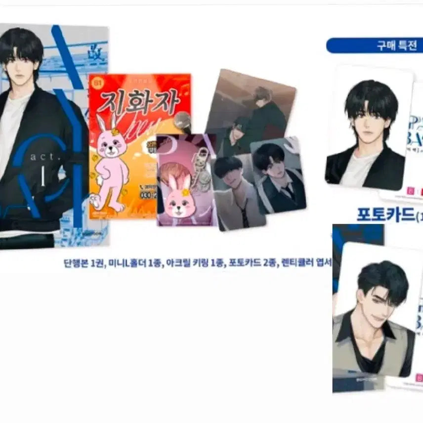 [BUNJANG] Payback Book Volume 1 & 2 First Edition Limited Edition Goods Set Photocard Lenticular Acrylic / 9월까지판매) 페이백 푸죠킹 단행본 1권 2권 초판 한정판 굿즈 포카 렌티큘러 아크릴
