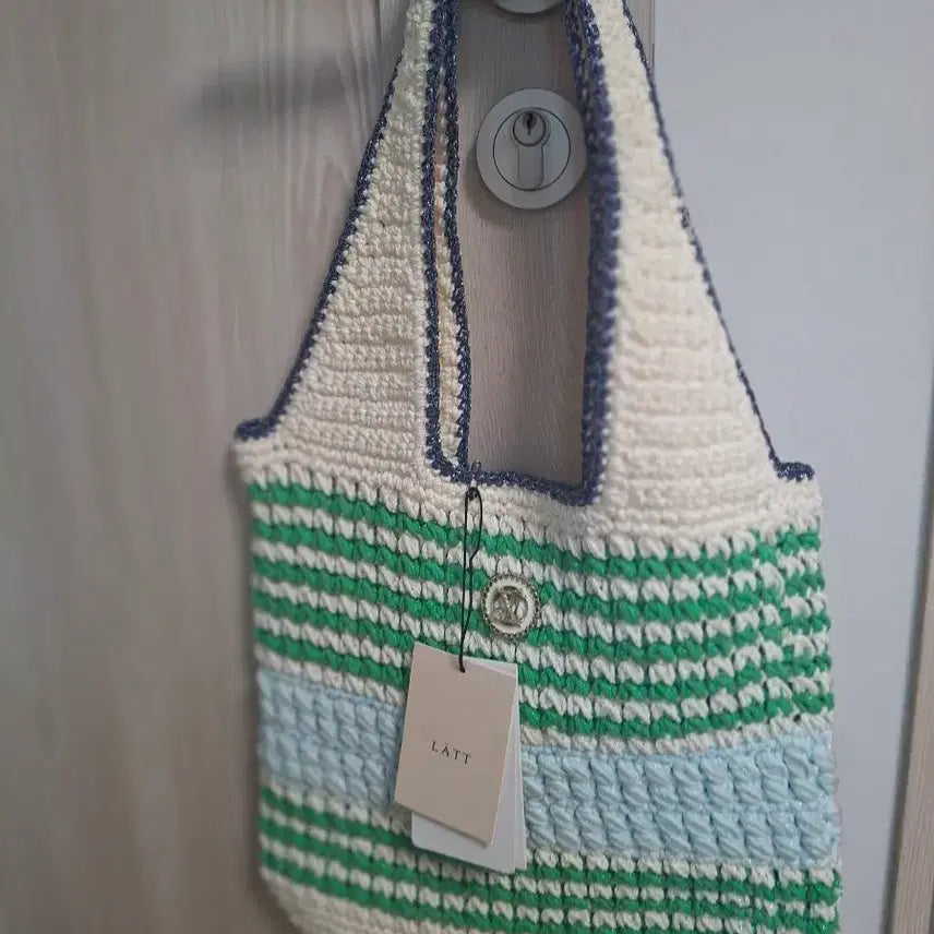 [BUNJANG] LATT Glittering Mixed Pearl Knit Bag / 최종가 LATT 래트 글리터링 믹스드 여름 펄 니트 백