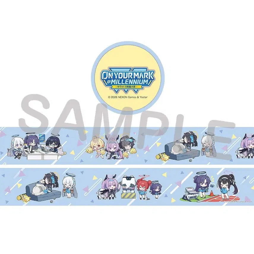 [BUNJANG] Blue Archive Kouron Festival Masking Tape / 블루아카 블루아카이브 황륜대제 마스킹테이프