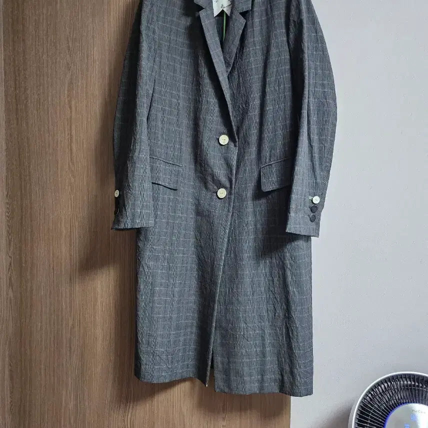 [BUNJANG] Time (System) Check Long Jacket / 한섬 타임 체크 롱자켓