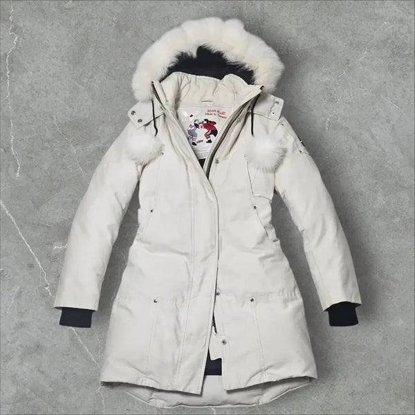 [BUNJANG] Moose Knuckles Stirling Ivory Long Padding / 무스너클 스틸링 아이보리 롱패딩