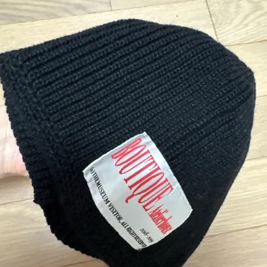 [BUNJANG] The Museum Visitor Rib Knit Beanie Hat / 더뮤지엄비지터 비니 모자