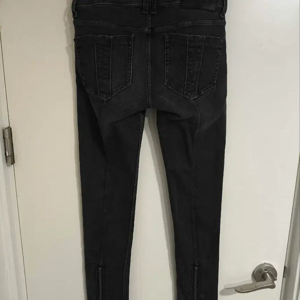 [BUNJANG] Burberry Brit Black Denim Jeans with Rear Zipper / 29 버버리 브릿 뒷 지퍼 블랙 데님 청바지
