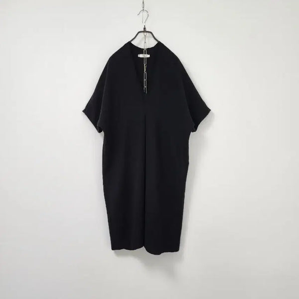 [BUNJANG] Vince Loose Fit V-Neck Dress Black / 빈스 루즈핏 원피스 55