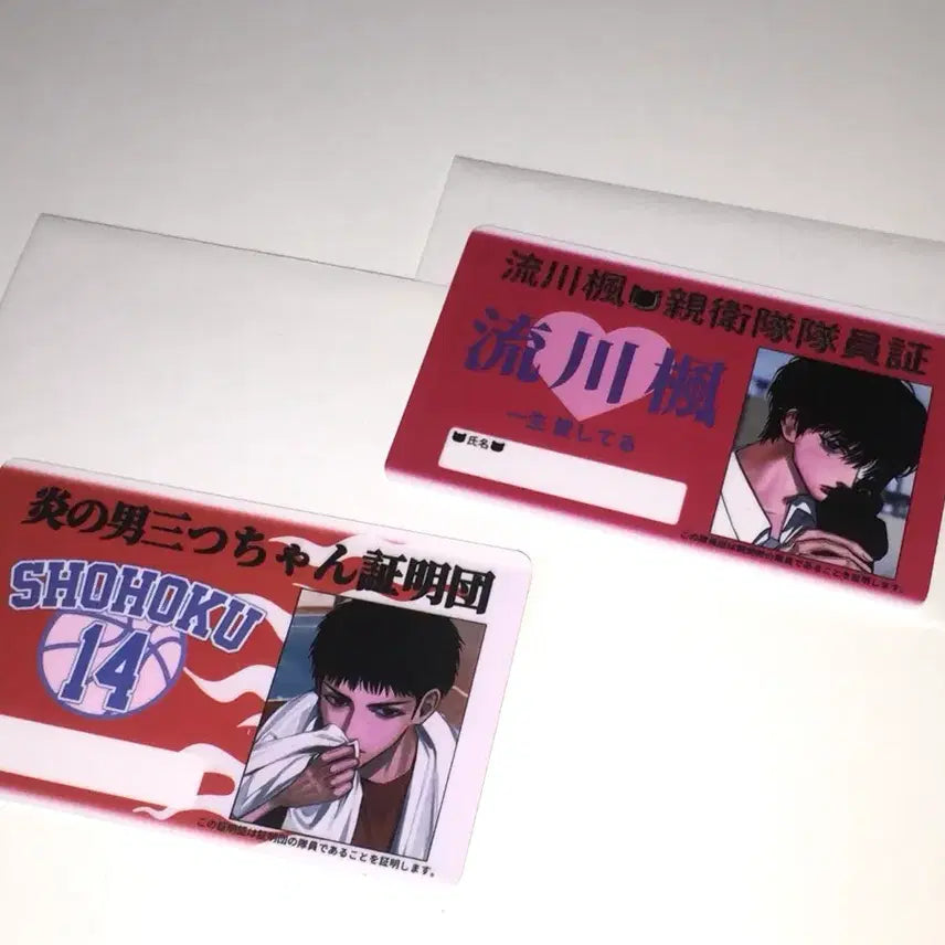 [BUNJANG] Slam Dunk Seo Tae Woong & Jeong Dae Man Student ID Set / 슬램덩크 서태웅 정대만 학생증