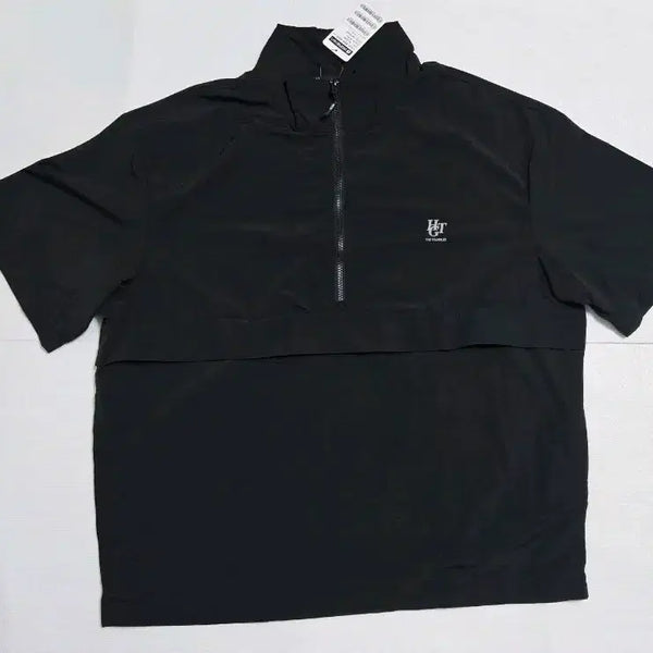 [BUNJANG] Hangten Black Short Sleeve Windbreaker Anorak XL / Hangten 블랙 반팔 바람막 아노락 새상품