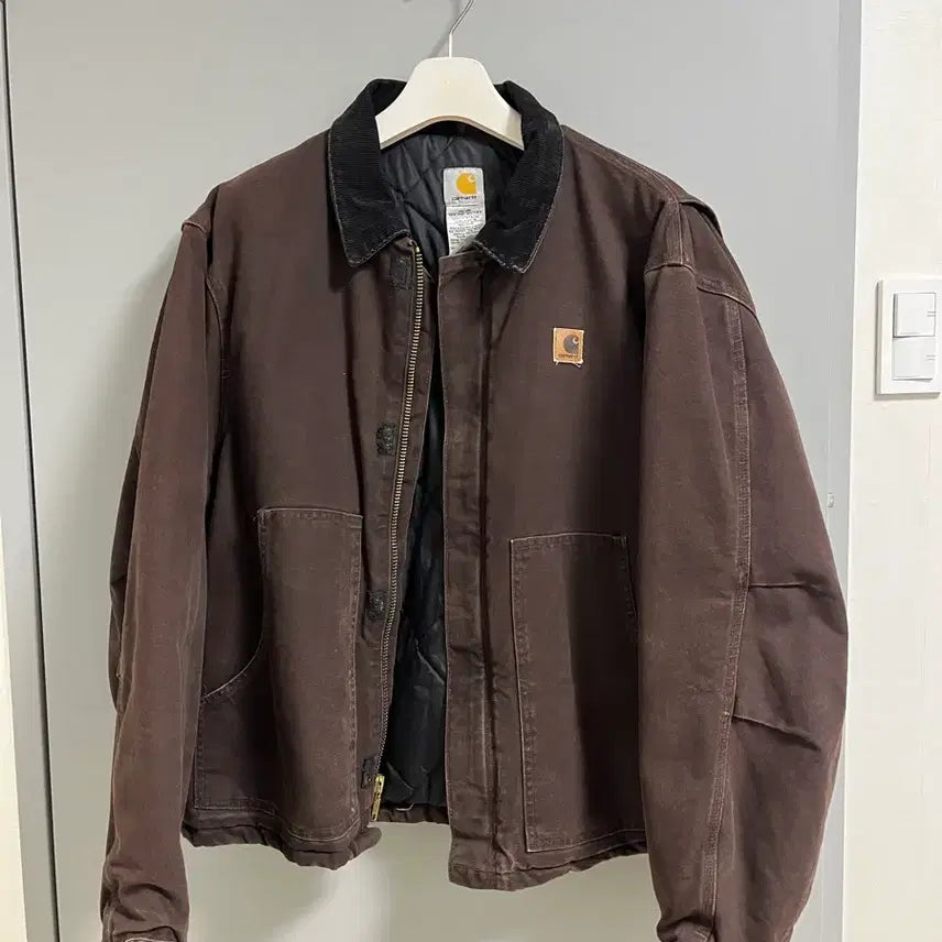 [BUNJANG] Carhartt Brown Cotton Work Jacket / 칼하트 브라운 코튼 워크 자켓