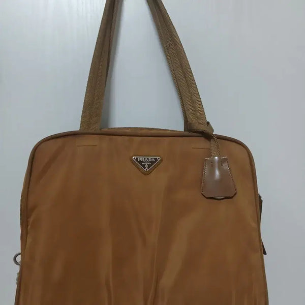 [BUNJANG] Prada Authentic Shoulder Bag Brown Nylon / 프라다 정품 숄더백 브라운