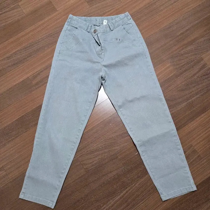 [BUNJANG] Light Blue Straight Fit Denim Pants / 연청색 일자핏 바지