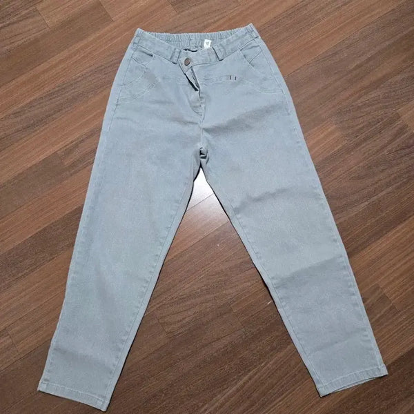 [BUNJANG] Light Blue Straight Fit Denim Pants / 연청색 일자핏 바지