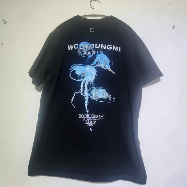 [BUNJANG] Wooyoungmi Paris Jellyfish Graphic T-Shirt / 빈티지존 우영미 파리 젤리피쉬 반팔티 100