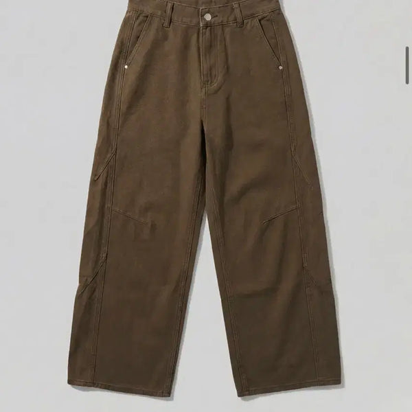 [BUNJANG] Chicks Cotton Cutout Balloon Pants Brown / 택제거 새상품) 무신사 칙스 코튼 절개 벌룬 팬츠 브라운 판매 교신