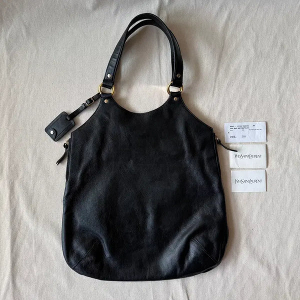 [BUNJANG] Yves Saint Laurent Metropolis Hobo Bag Black Grain Leather / 입생로랑 트리뷰트 메트로폴리스 토트 숄더백 블랙