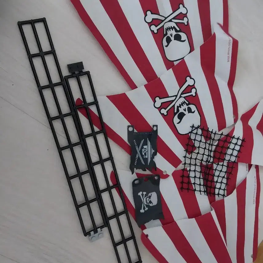 [BUNJANG] LEGO Old Pirate Ship Mast & Sail Parts Netting Flag / 레고 올드 해적선 돛대 및 돛 부품 그물망 깃발
