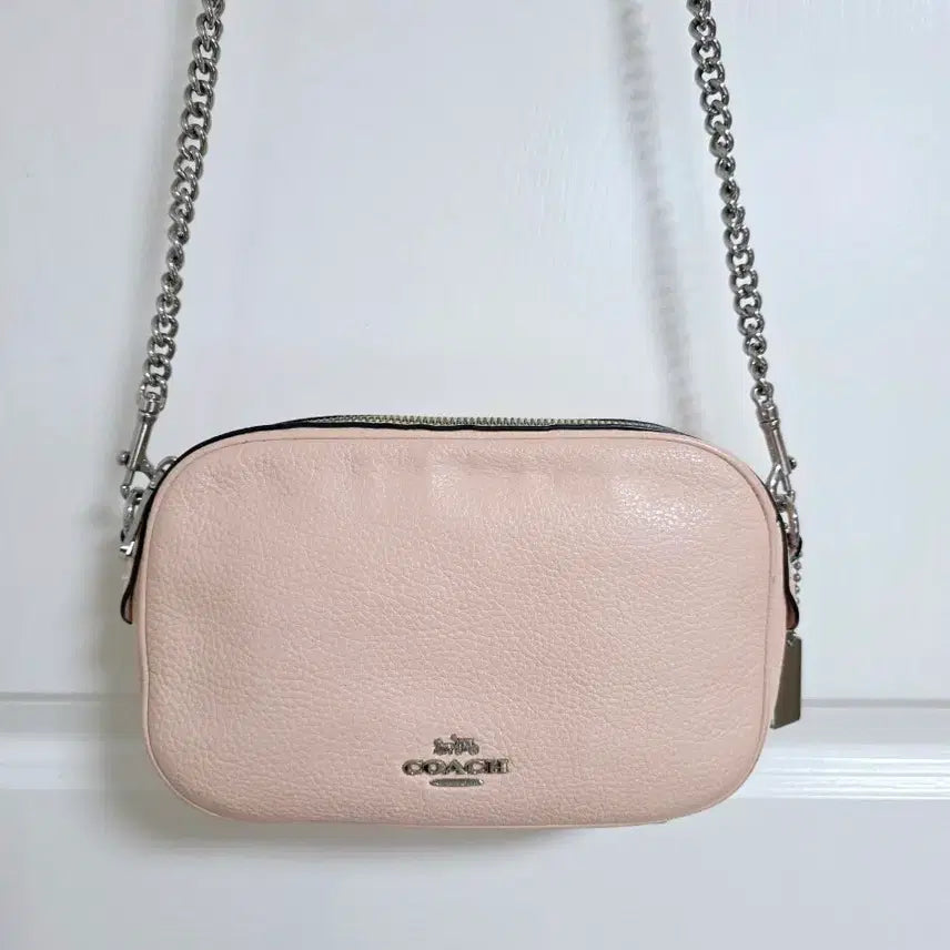 [BUNJANG] Coach Isla Chain Small Crossbody Bag Pink / 코치 이슬라 체인 스몰 크로스백