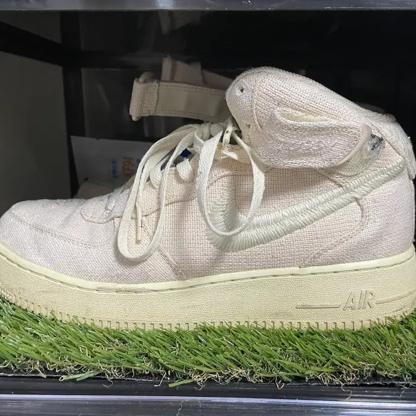 [BUNJANG] Nike x Stussy Air Force 1 '07 Mid SP Fossil Stone (270mm) / 나이키 스투시 에어포스 1 07 미드 sp 파슬 포실 270사이즈