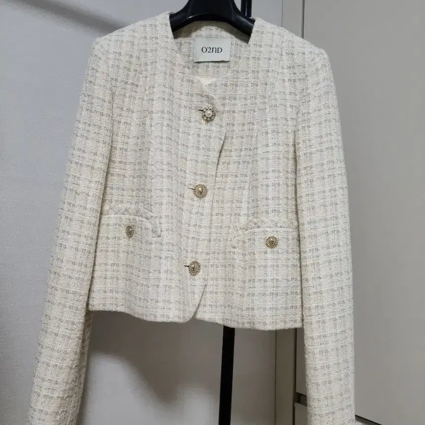 [BUNJANG] Osecon Tweed Jacket / 오즈세컨 트위드 자켓 88-98-165
